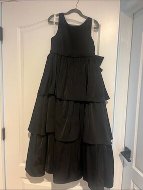 Azazie Black Tiered Formal Girls' Dress